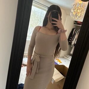 Shein Tan Mini Dress